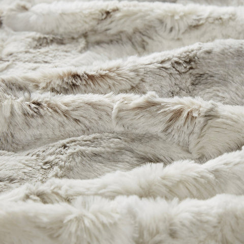 FAUX FUR OVERSIZED MARBLE THROW BLANKET