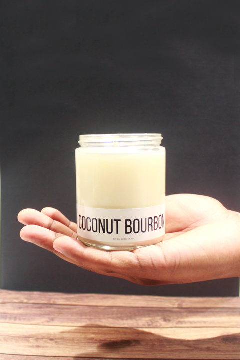 COCONUT BOURBON SOY WAX CANDLE