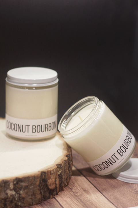 COCONUT BOURBON SOY WAX CANDLE