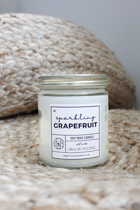 SPARKLING GRAPEFRUIT SOY WAX CANDLE